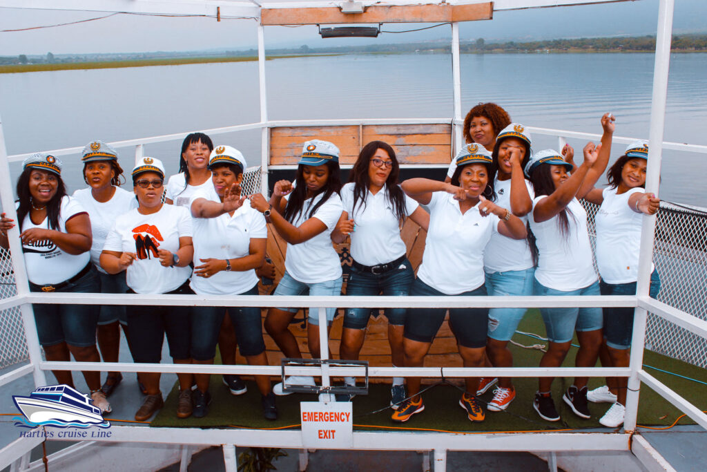 all white boat cruise